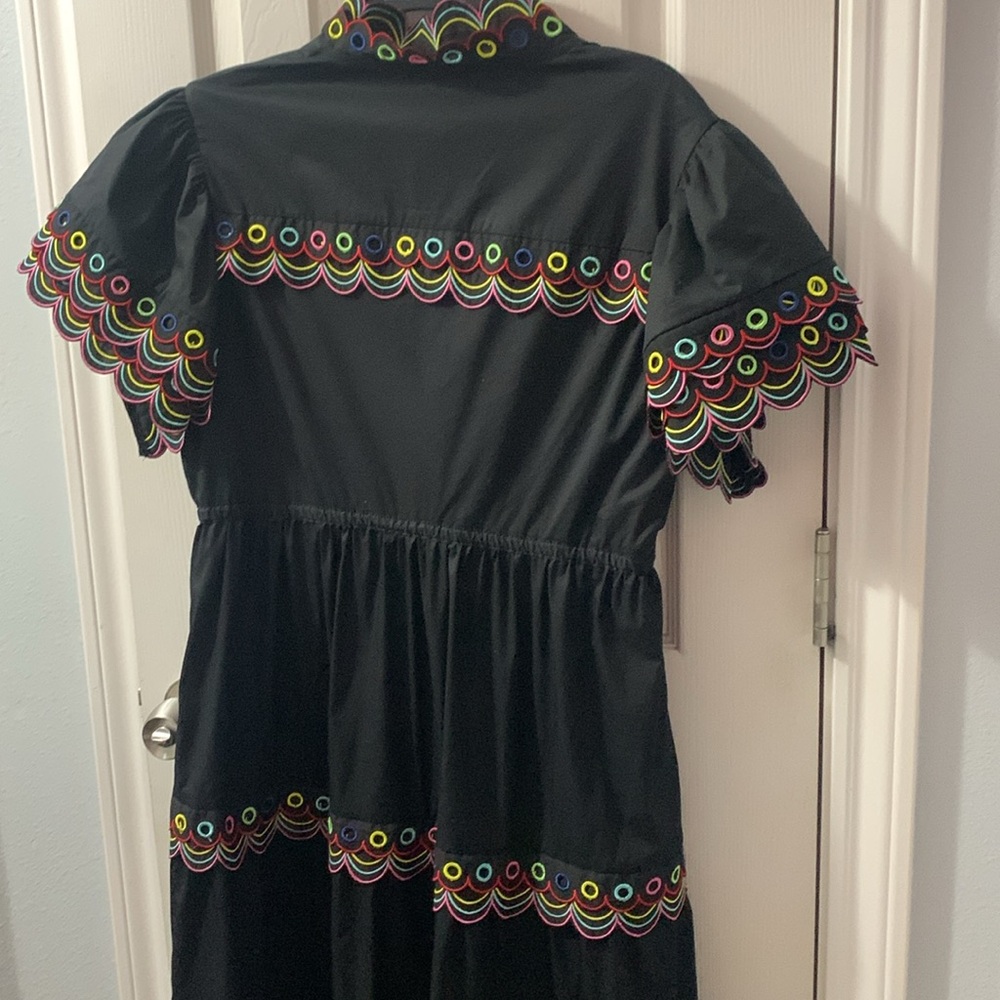 CeliaB Black Maxi Dress with Colorful Embroidery - Picture 6 of 11
